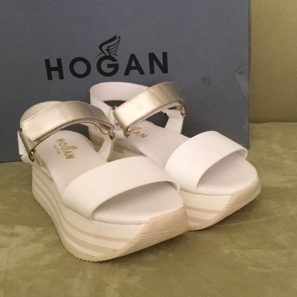 HOGAN PLATFORM SANDALS MADE IN ITALY
